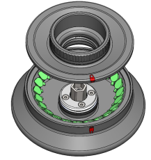 Angular rotor 24 x 2mL 45° with Lid